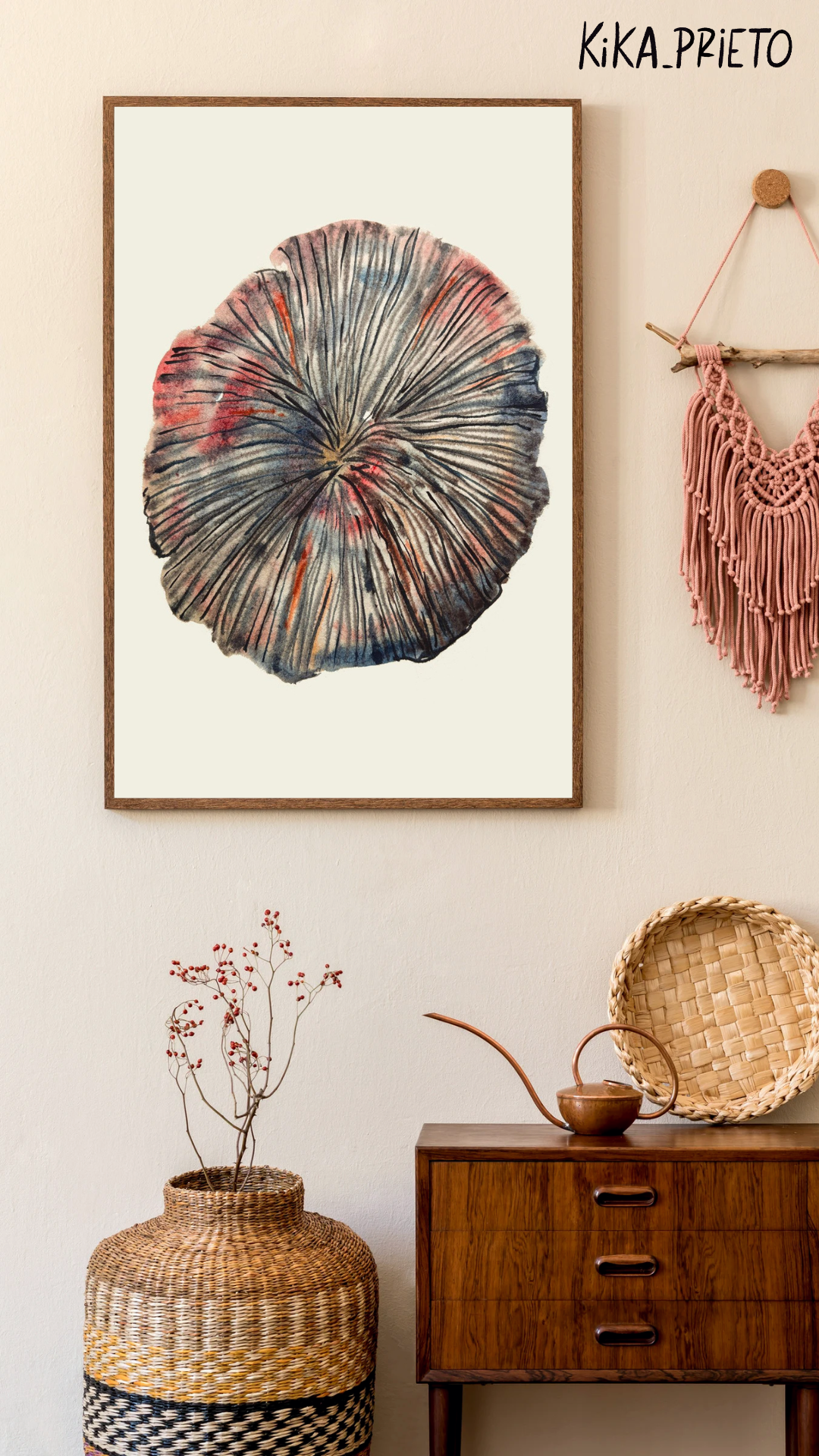 Print Coral 50x70 cm