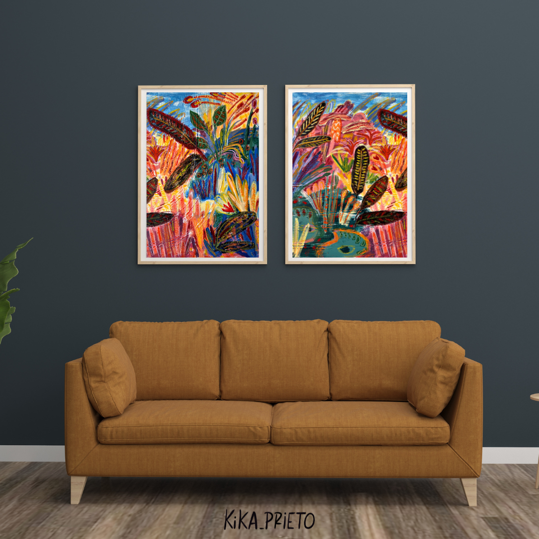 Díptico Humedal 50x70cm PRINT
