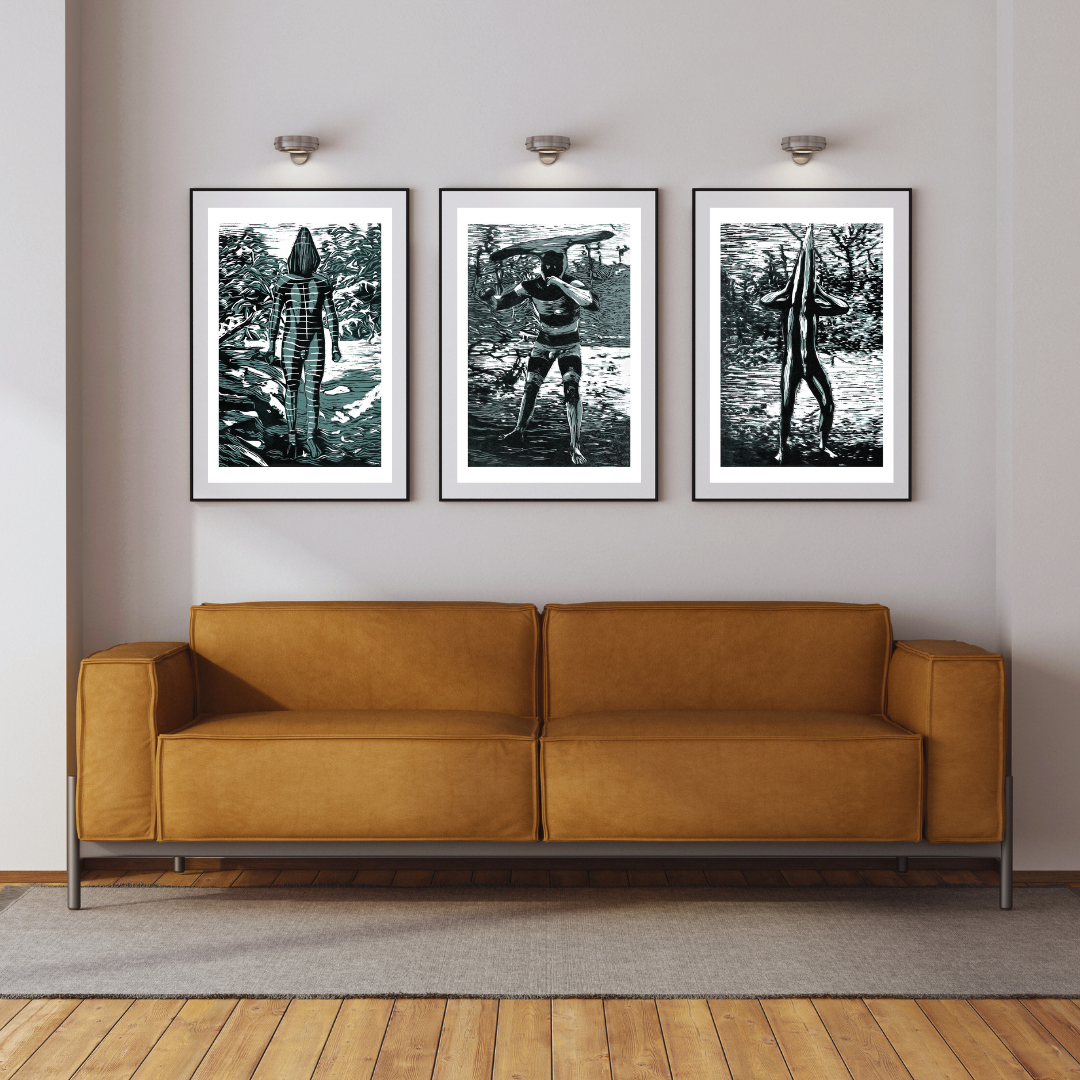 Print Tríptico Selknam 50x70 cm